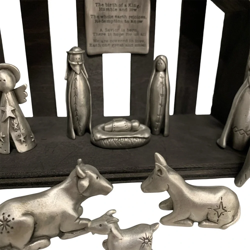 Lisa Leonard Nativity Collection – Core Set + 4‎ Add-Ons – 18 Piece Rare Display